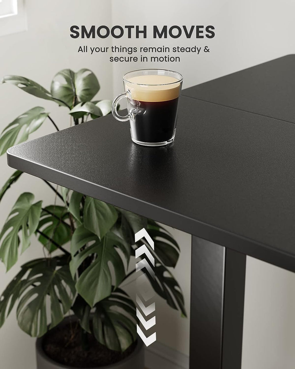 Height Adjustable Electric Standing Desk, 47.2 X 23.6 Inches Sit Stand up Desk, Memory Computer Home Office Desk with Two-Piece Desktop (Black)