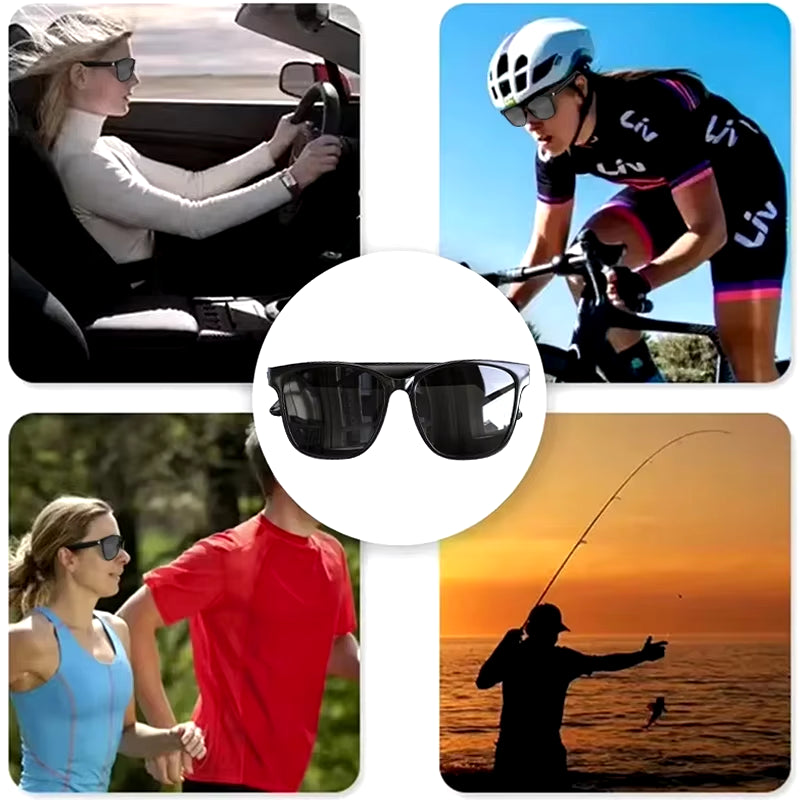 Choice  C8 Bluetooth 5.4 Glasses Earphones with Low Latency HD Call Mic Out Door Sports Driving Multi-Function Sunglasses